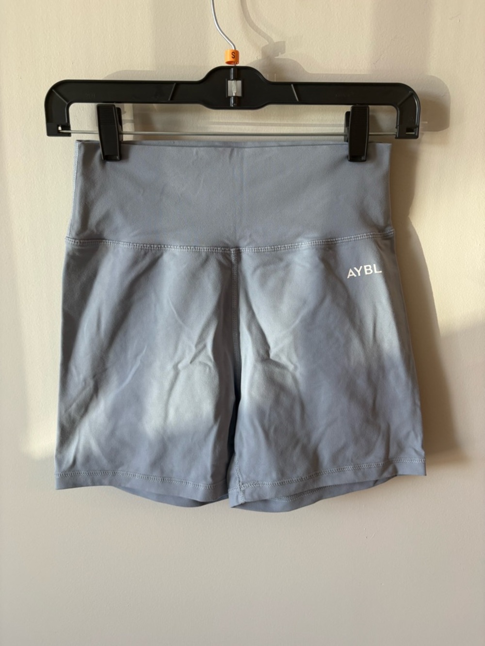 AYBL High-Rise Athletic Shorts in Light Gray